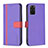 Custodia Portafoglio In Pelle Cover con Supporto B13F per Samsung Galaxy S20 Plus Viola