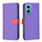 Custodia Portafoglio In Pelle Cover con Supporto B13F per Xiaomi Redmi 10 5G Viola