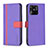 Custodia Portafoglio In Pelle Cover con Supporto B13F per Xiaomi Redmi 10 Power Viola