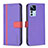 Custodia Portafoglio In Pelle Cover con Supporto B13F per Xiaomi Redmi K50 Ultra 5G Viola