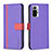 Custodia Portafoglio In Pelle Cover con Supporto B13F per Xiaomi Redmi Note 10 Pro 4G Viola