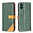 Custodia Portafoglio In Pelle Cover con Supporto B14F per Samsung Galaxy A04E Verde