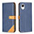 Custodia Portafoglio In Pelle Cover con Supporto B14F per Samsung Galaxy A23s Blu