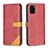 Custodia Portafoglio In Pelle Cover con Supporto B14F per Samsung Galaxy A31 Rosso