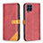 Custodia Portafoglio In Pelle Cover con Supporto B14F per Samsung Galaxy M53 5G Rosso