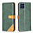 Custodia Portafoglio In Pelle Cover con Supporto B14F per Samsung Galaxy M53 5G Verde