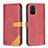 Custodia Portafoglio In Pelle Cover con Supporto B14F per Samsung Galaxy S20 Plus 5G Rosso