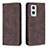 Custodia Portafoglio In Pelle Cover con Supporto B15F per OnePlus Nord N20 5G Marrone