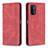 Custodia Portafoglio In Pelle Cover con Supporto B15F per Oppo A74 5G Rosso