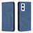 Custodia Portafoglio In Pelle Cover con Supporto B15F per Oppo A96 5G Blu