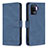 Custodia Portafoglio In Pelle Cover con Supporto B15F per Oppo F19 Pro Blu