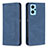 Custodia Portafoglio In Pelle Cover con Supporto B15F per Oppo K10 4G Blu