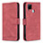 Custodia Portafoglio In Pelle Cover con Supporto B15F per Realme 7i RMX2193 Rosso