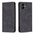 Custodia Portafoglio In Pelle Cover con Supporto B15F per Samsung Galaxy A04 4G Nero