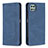 Custodia Portafoglio In Pelle Cover con Supporto B15F per Samsung Galaxy A22 5G Blu