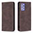 Custodia Portafoglio In Pelle Cover con Supporto B15F per Samsung Galaxy A72 4G Marrone