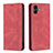 Custodia Portafoglio In Pelle Cover con Supporto B15F per Samsung Galaxy M04 Rosso