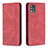 Custodia Portafoglio In Pelle Cover con Supporto B15F per Samsung Galaxy M40S Rosso