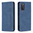 Custodia Portafoglio In Pelle Cover con Supporto B15F per Samsung Galaxy S20 FE 4G Blu