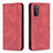 Custodia Portafoglio In Pelle Cover con Supporto B15F per Samsung Galaxy S20 Lite 5G Rosso