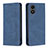 Custodia Portafoglio In Pelle Cover con Supporto B15F per Vivo Y02S Blu