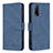 Custodia Portafoglio In Pelle Cover con Supporto B15F per Vivo Y12s Blu