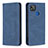 Custodia Portafoglio In Pelle Cover con Supporto B15F per Xiaomi POCO C3 Blu