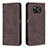 Custodia Portafoglio In Pelle Cover con Supporto B15F per Xiaomi Poco X3 NFC Marrone