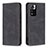 Custodia Portafoglio In Pelle Cover con Supporto B15F per Xiaomi Poco X4 NFC Nero