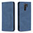 Custodia Portafoglio In Pelle Cover con Supporto B15F per Xiaomi Redmi 9 Blu