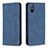 Custodia Portafoglio In Pelle Cover con Supporto B15F per Xiaomi Redmi 9i Blu