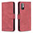 Custodia Portafoglio In Pelle Cover con Supporto B15F per Xiaomi Redmi Note 10 5G Rosso