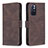 Custodia Portafoglio In Pelle Cover con Supporto B15F per Xiaomi Redmi Note 11 5G Marrone