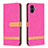 Custodia Portafoglio In Pelle Cover con Supporto B16F per Samsung Galaxy A05 Rosa Caldo