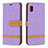 Custodia Portafoglio In Pelle Cover con Supporto B16F per Samsung Galaxy A10e
