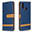 Custodia Portafoglio In Pelle Cover con Supporto B16F per Samsung Galaxy A10s Blu Notte