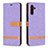 Custodia Portafoglio In Pelle Cover con Supporto B16F per Samsung Galaxy A13 5G Lavanda