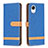 Custodia Portafoglio In Pelle Cover con Supporto B16F per Samsung Galaxy A23e 5G Blu