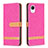 Custodia Portafoglio In Pelle Cover con Supporto B16F per Samsung Galaxy A23e 5G Rosa Caldo