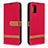 Custodia Portafoglio In Pelle Cover con Supporto B16F per Samsung Galaxy A31 Rosso