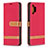 Custodia Portafoglio In Pelle Cover con Supporto B16F per Samsung Galaxy A32 4G Rosso