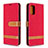 Custodia Portafoglio In Pelle Cover con Supporto B16F per Samsung Galaxy A41 Rosso