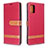 Custodia Portafoglio In Pelle Cover con Supporto B16F per Samsung Galaxy A51 5G Rosso