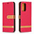 Custodia Portafoglio In Pelle Cover con Supporto B16F per Samsung Galaxy A52 4G Rosso