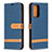 Custodia Portafoglio In Pelle Cover con Supporto B16F per Samsung Galaxy A52s 5G Blu Notte