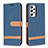 Custodia Portafoglio In Pelle Cover con Supporto B16F per Samsung Galaxy A53 5G Blu Notte