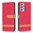 Custodia Portafoglio In Pelle Cover con Supporto B16F per Samsung Galaxy A53 5G Rosso