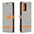 Custodia Portafoglio In Pelle Cover con Supporto B16F per Samsung Galaxy A72 4G Grigio