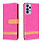 Custodia Portafoglio In Pelle Cover con Supporto B16F per Samsung Galaxy A73 5G Rosa Caldo