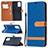 Custodia Portafoglio In Pelle Cover con Supporto B16F per Samsung Galaxy Note 20 5G